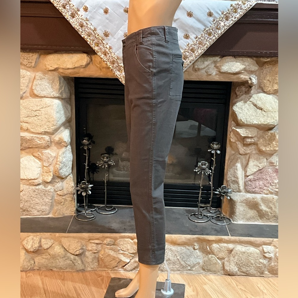 Free People Olive Green Cropped Pants 2 - Picture 3 of 8